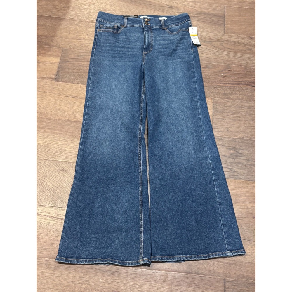 Sofia Jeans by Sofia Vergara Margot Wide Leg Luxe Vintage Medium Wash 14 NWT